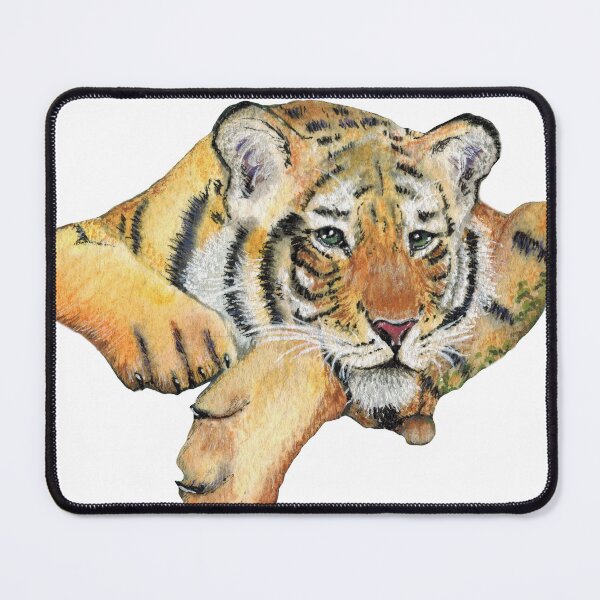 Item preview, Resting Siberian Tiger Cub designed and sold by ElomaArts.
