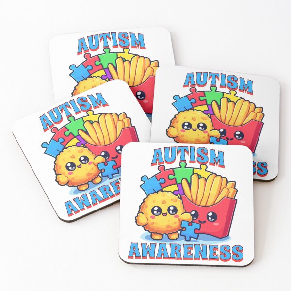 Item preview, Chicken Nugget & French Fries Autism Awareness designed and sold by BeansHotTees.