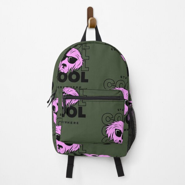 Item preview, Stay Cool Everywhere | Dog Illustration | Green Background designed and sold by RM-Journey.