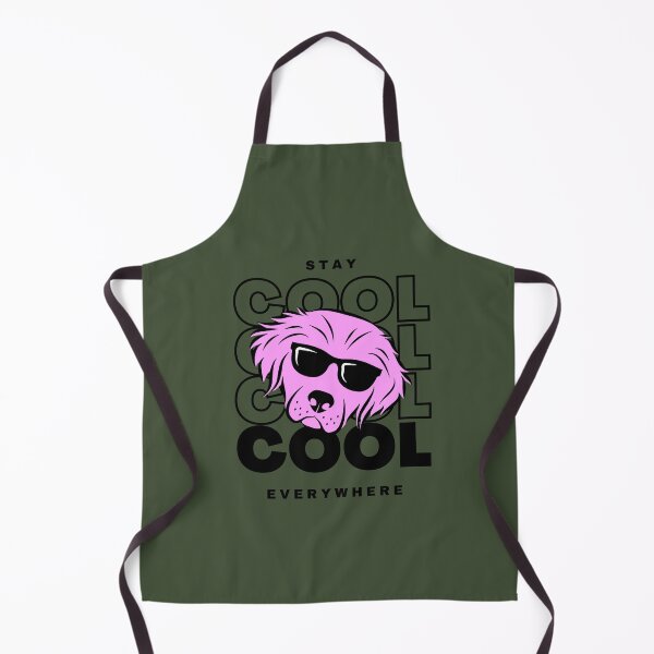 Item preview, Stay Cool Everywhere | Dog Illustration | Green Background designed and sold by RM-Journey.