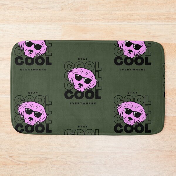 Item preview, Stay Cool Everywhere | Dog Illustration | Green Background designed and sold by RM-Journey.