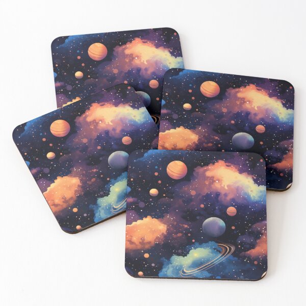 Item preview, Outer space galaxy pattern - stars and planet cosmic art designed and sold by Daydreamsatdawn.