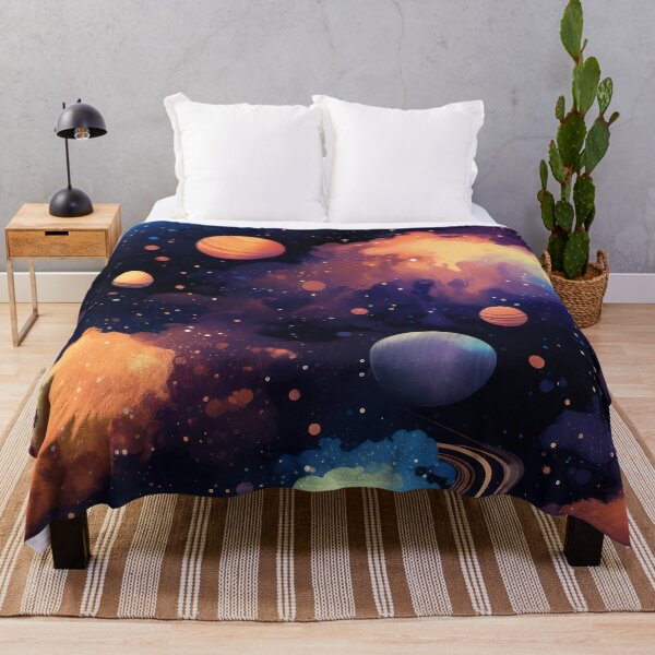 Item preview, Outer space galaxy pattern - stars and planet cosmic art designed and sold by Daydreamsatdawn.