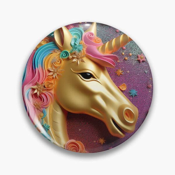 Item preview, 3D print for mugs - Golden unicorn designed and sold by lmartes.