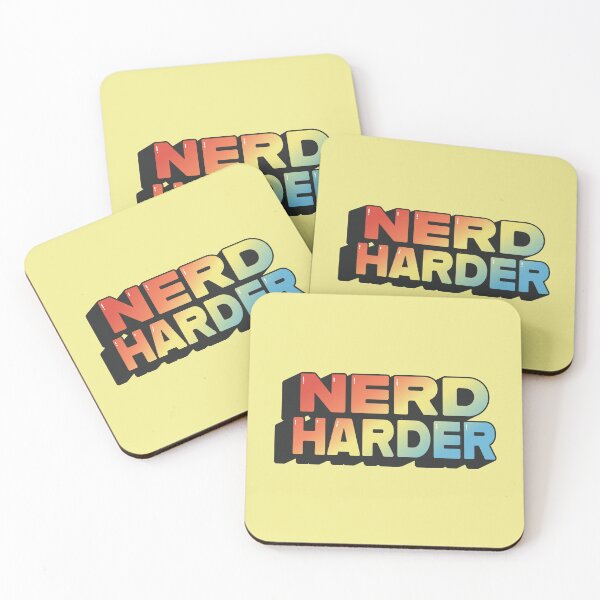 Item preview, NERD HARDER! designed and sold by FoxnLlama.