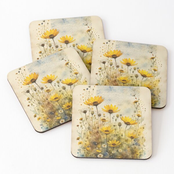 Item preview, Yellow wildflowers  designed and sold by Coolparrotgirl.