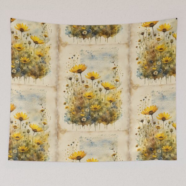 Item preview, Yellow wildflowers  designed and sold by Coolparrotgirl.