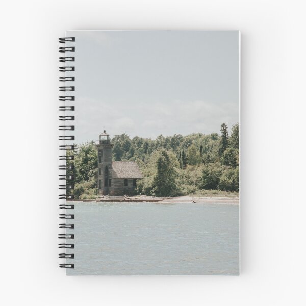 Item preview, East Channel Lighthouse in Pictured Rocks National Lakeshore in Munising, Michigan designed and sold by LindsayVTravels.
