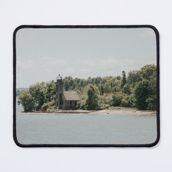 Item preview, East Channel Lighthouse in Pictured Rocks National Lakeshore in Munising, Michigan designed and sold by LindsayVTravels.