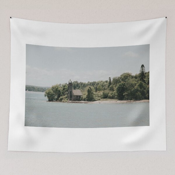 Item preview, East Channel Lighthouse in Pictured Rocks National Lakeshore in Munising, Michigan designed and sold by LindsayVTravels.