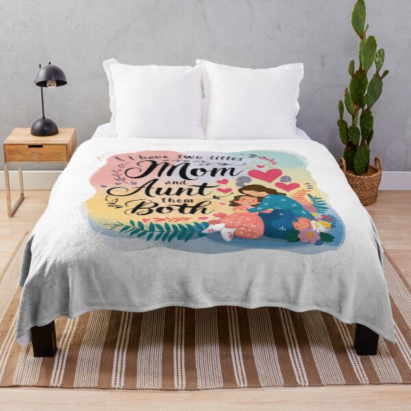 Item preview, Funny Mother and Aunt Gift I Have Two Titles Mom And Aunt Them Both Family Bond for Auntie and Mom and Mommy aunt designed and sold by Kiraz771s.