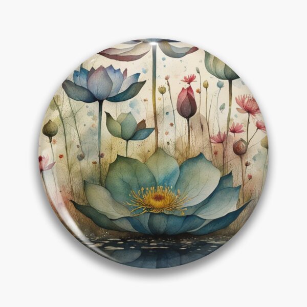 Item preview, Purple lotus  and red wildflowers  designed and sold by Coolparrotgirl.
