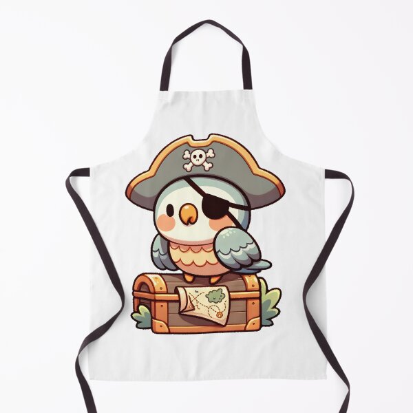 Item preview, Pirate Parrot with Treasure Chest designed and sold by UmbrellaStudio1.