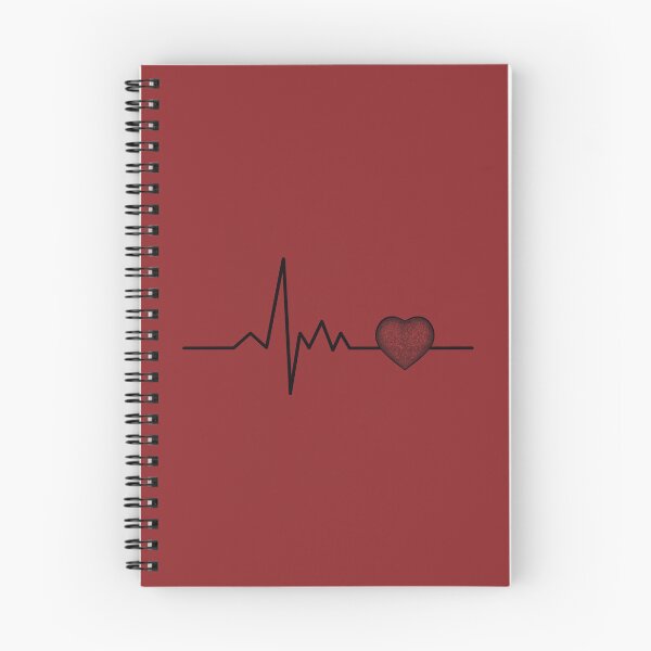 Item preview, Cardiogram with red heart designed and sold by Cherevan.