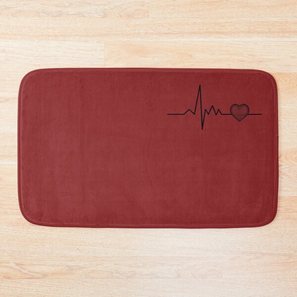 Item preview, Cardiogram with red heart designed and sold by Cherevan.