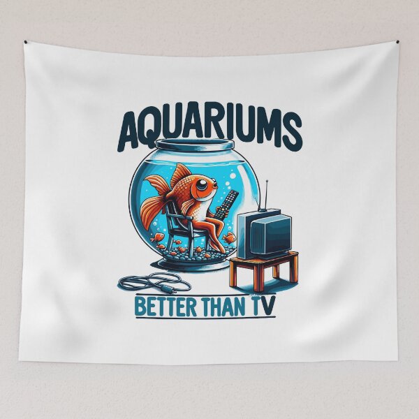 Artikelvorschau, Aquarien besser als Fernsehen - Aquarianer Shirt entworfen und verkauft von FinFriends.