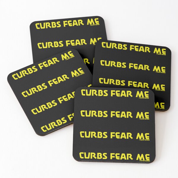 Item preview, Curbs Fear Me Aesthetic Car funny gifts for bumper designed and sold by MatthewViews.