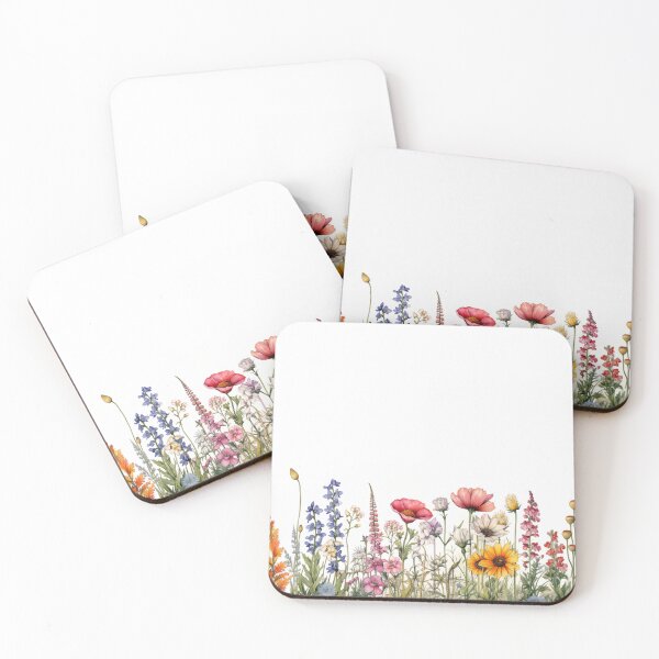 Item preview, Watercolor floral border - flower edges designed and sold by Daydreamsatdawn.