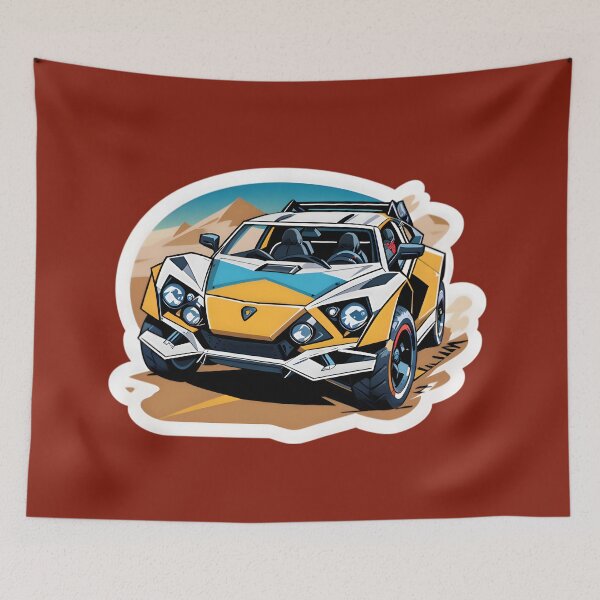 Item preview, Cool Dune Buggy Desert Rally Racing Car designed and sold by TheArtOfPat.
