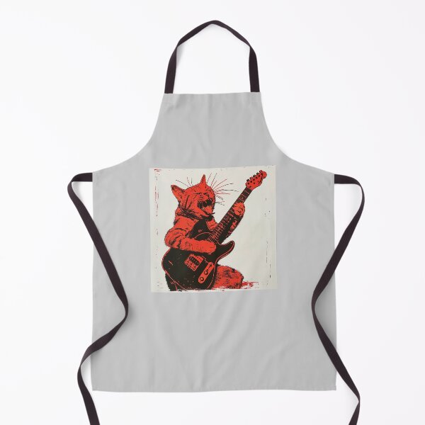 Item preview, Rocker, Rock, Cat, Music Kitty, Retro Style Kitten Vintage Cat designed and sold by CreativeArts-S.