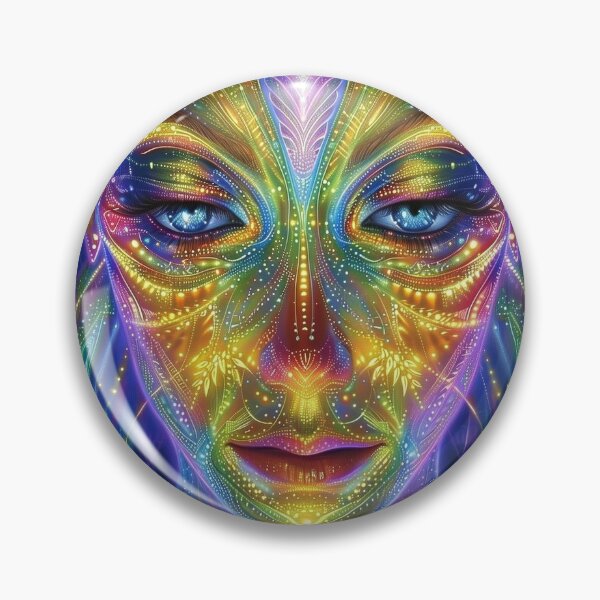 Artikelvorschau, Rätselhafte Neon-Sternensamen-Fraktal-DMT-Kunst – kosmische Erforschung entworfen und verkauft von Mystikos Art.