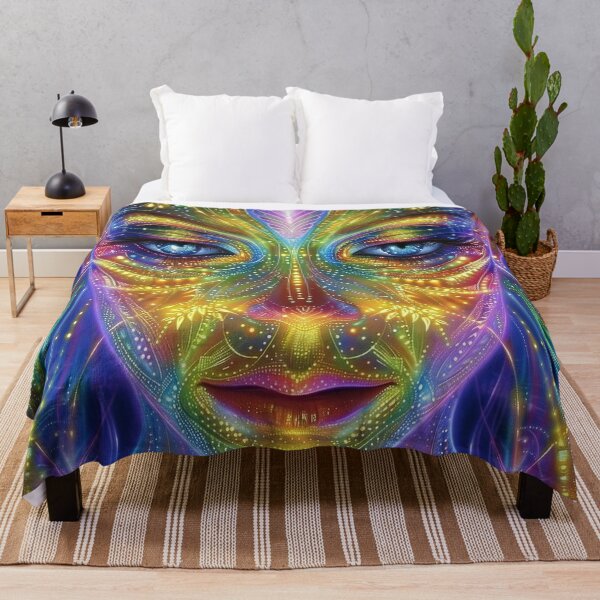 Artikelvorschau, Rätselhafte Neon-Sternensamen-Fraktal-DMT-Kunst – kosmische Erforschung entworfen und verkauft von Mystikos Art.
