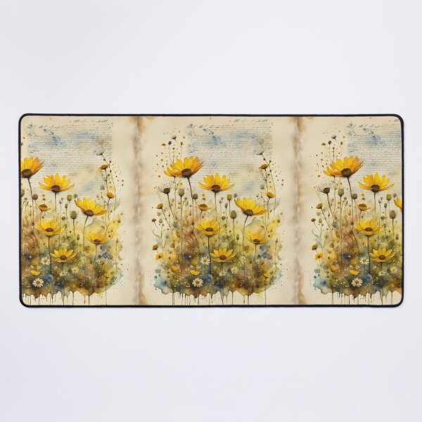 Item preview, Yellow wildflowers designed and sold by Coolparrotgirl.