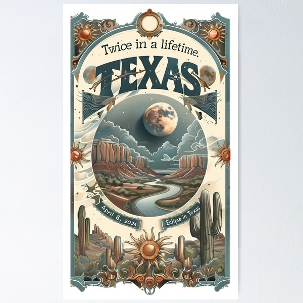 Item preview, 2024 Texas Solar Eclipse: Commemorative Artwork designed and sold by David Balzen.