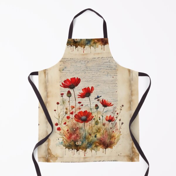 Item preview,  Red and yellow wildflowers  designed and sold by Coolparrotgirl.
