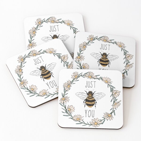 Item preview, Just Bee You Bee with White Flowers Chamomile Daisies Nature Lover designed and sold by GlobalGraphics.