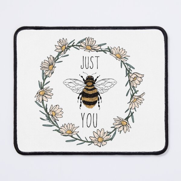 Item preview, Just Bee You Bee with White Flowers Chamomile Daisies Nature Lover designed and sold by GlobalGraphics.