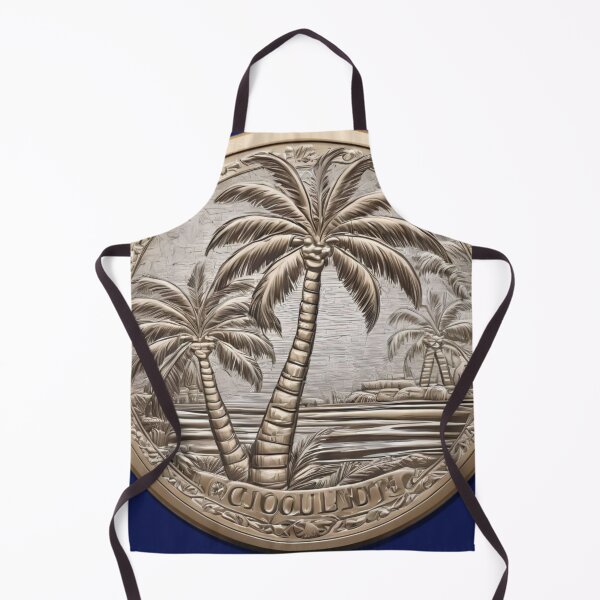 Item preview, FANTASY COIN TROPICAL LANDSCAPE WITH PALM TREES designed and sold by Ciervo Primavera.