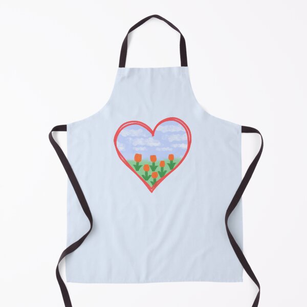 Item preview, Tulips with heart doodle designed and sold by wonderxwander.