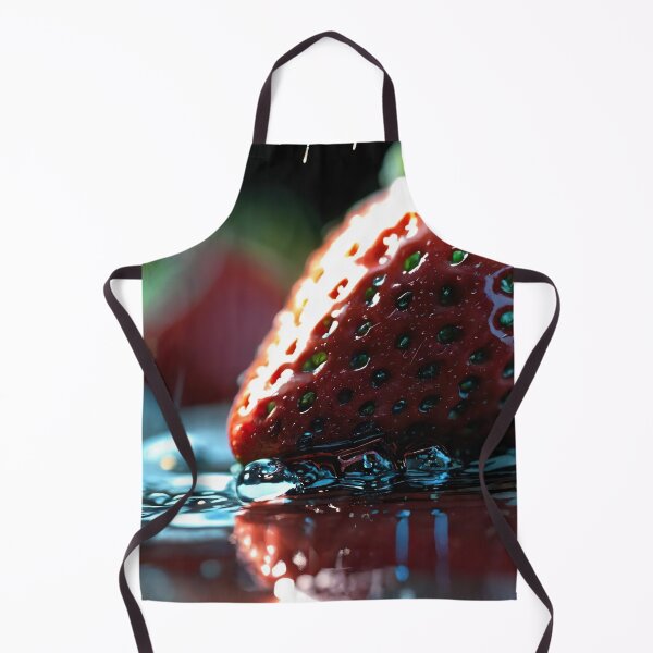 Artikelvorschau, Glitzernde Wassertropfen auf einer frischen Erdbeere entworfen und verkauft von ArteeInnovation.