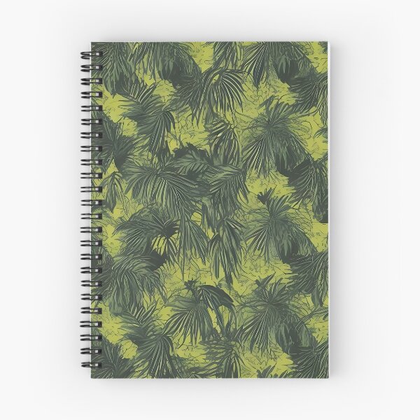 Item preview, Exotic jungle pattern palm leaves in various shades of green jungle designed and sold by Frostquest.
