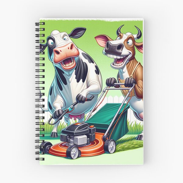 Item preview, Comical Cows Lawnmowing designed and sold by Moo-larious Creations From Down Udder.