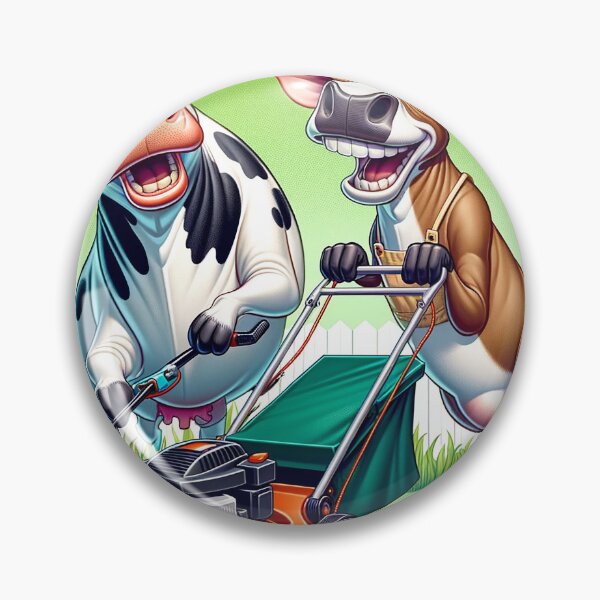 Item preview, Comical Cows Lawnmowing designed and sold by Moo-larious Creations From Down Udder.
