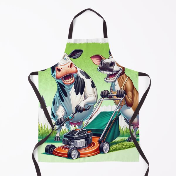 Item preview, Comical Cows Lawnmowing designed and sold by Moo-larious Creations From Down Udder.