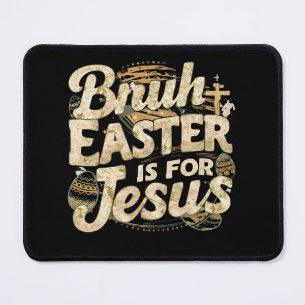 Item preview, funny Retro Religious Christian Easter Gift Bruh Easter Is For Jesus Religious Humor funny Easter Jesus Quote for Easter Jesus Statement and Christian Holiday designed and sold by Kiraz771s.
