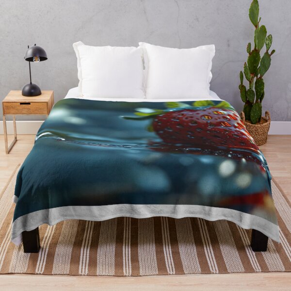 Item preview, Glistening Water Droplets on a Fresh Strawberry designed and sold by ArteeInnovation.