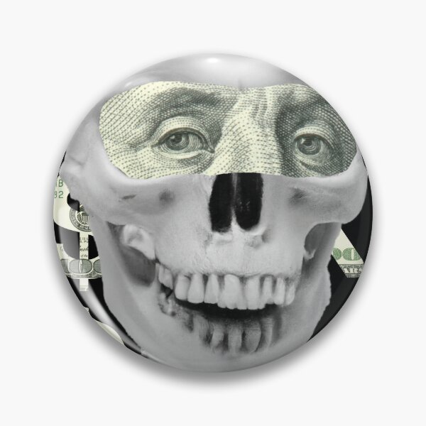 Item preview, $ICK Greedy Joe Dollar Eyes Money Skull designed and sold by OnPointOutfits.