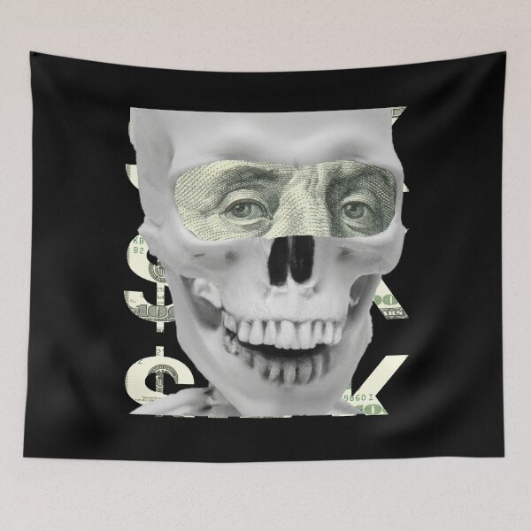 Item preview, $ICK Greedy Joe Dollar Eyes Money Skull designed and sold by OnPointOutfits.