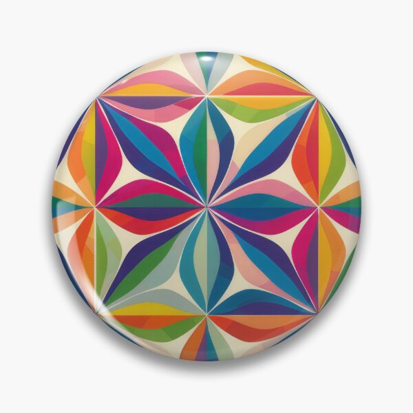 Item preview, Bright colourful abstract floral pattern print designed and sold by PrettyPinkSkies.