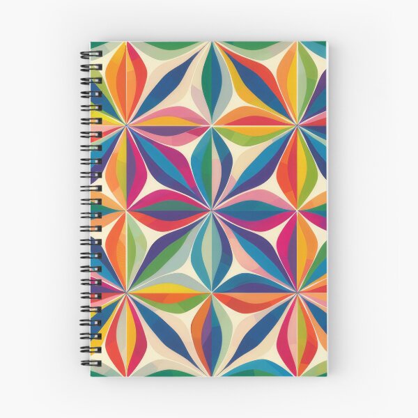 Item preview, Bright colourful abstract floral pattern print designed and sold by PrettyPinkSkies.