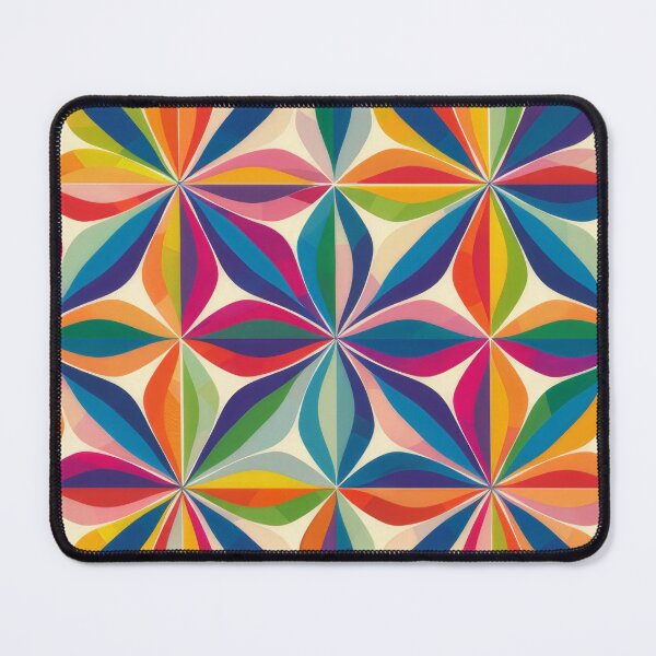 Item preview, Bright colourful abstract floral pattern print designed and sold by PrettyPinkSkies.