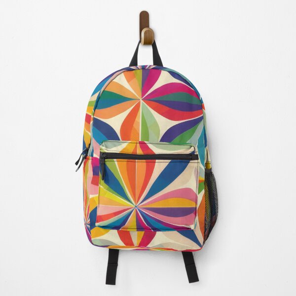 Item preview, Bright colourful abstract floral pattern print designed and sold by PrettyPinkSkies.