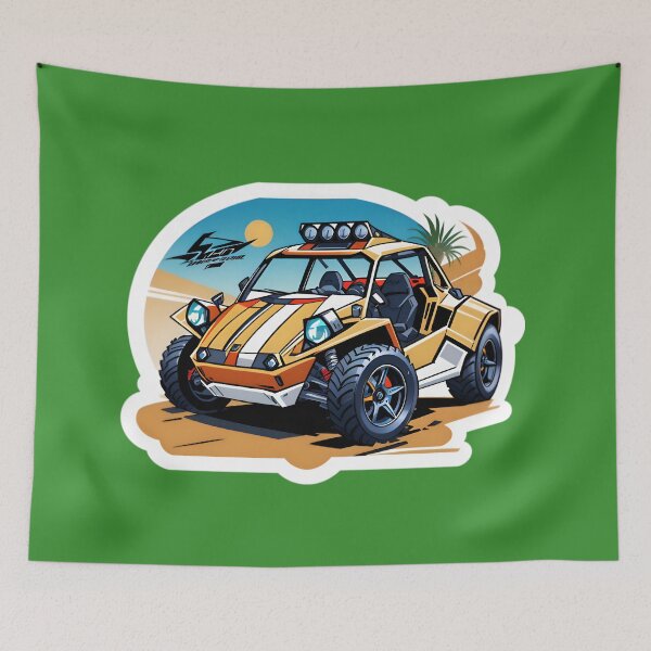 Item preview, Cool Dune Buggy Desert Rally Racing Car designed and sold by TheArtOfPat.