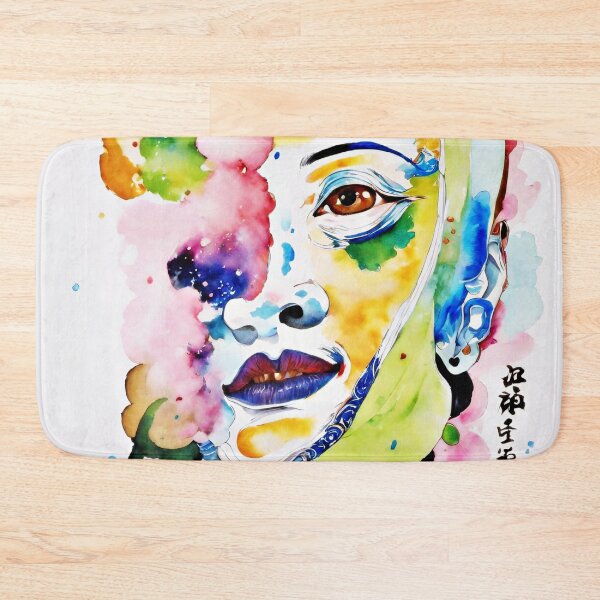 Item preview, Copie de "Jade", abstract watercolor portrait designed and sold by ATartelin.