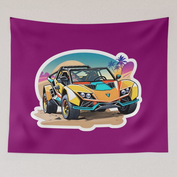 Item preview, Cool Dune Buggy Desert Rally Racing Car designed and sold by TheArtOfPat.