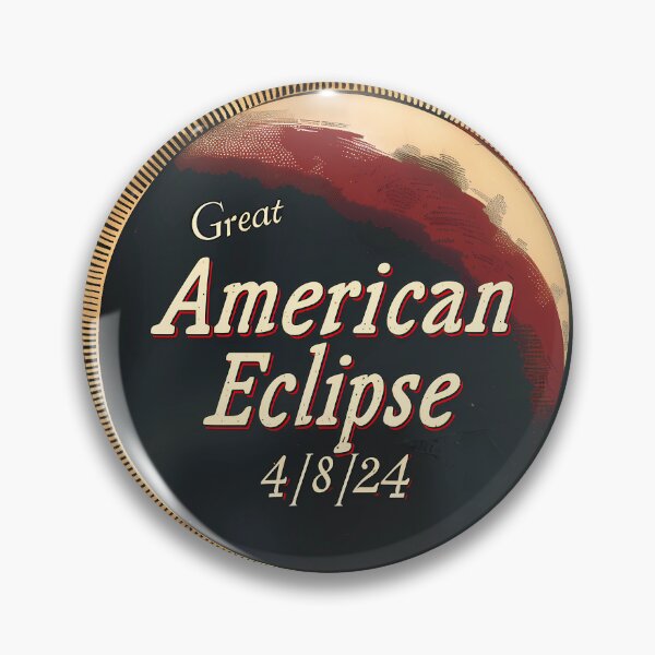 Item preview, Vintage American Eclipse 2024 Commemorative Graphic Design designed and sold by David Balzen.
